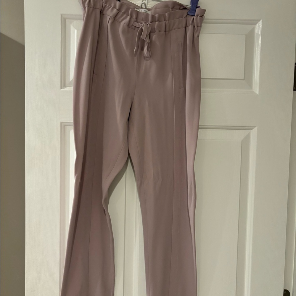 Aritzia Babaton Mauve Cinched Tie Dress Work Pants Size Small; great condition